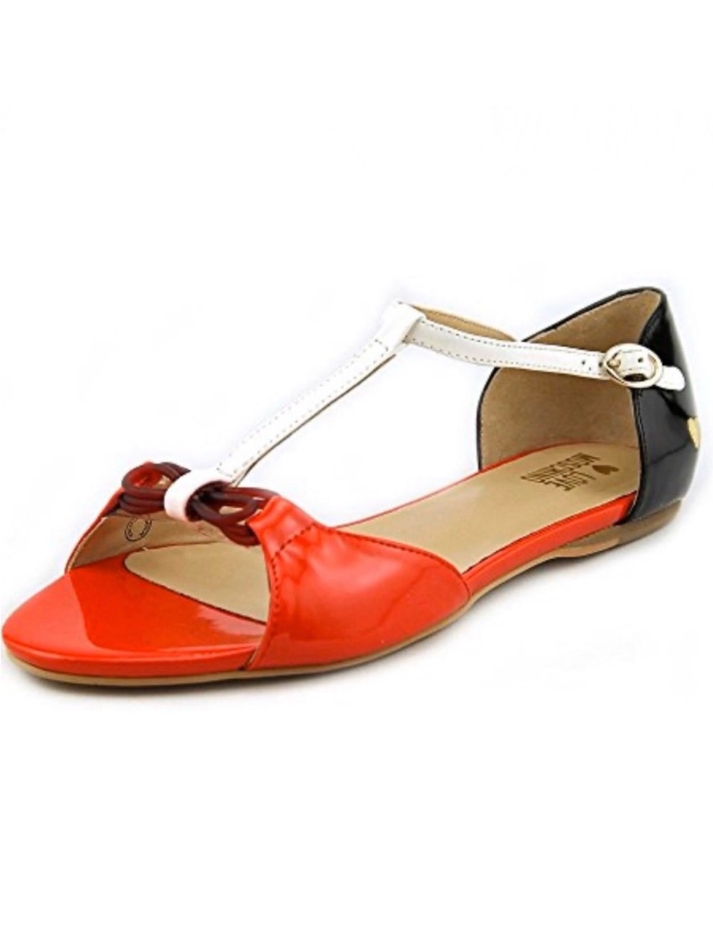 Love Moschino Women's Tri-Colored Flat Sandal